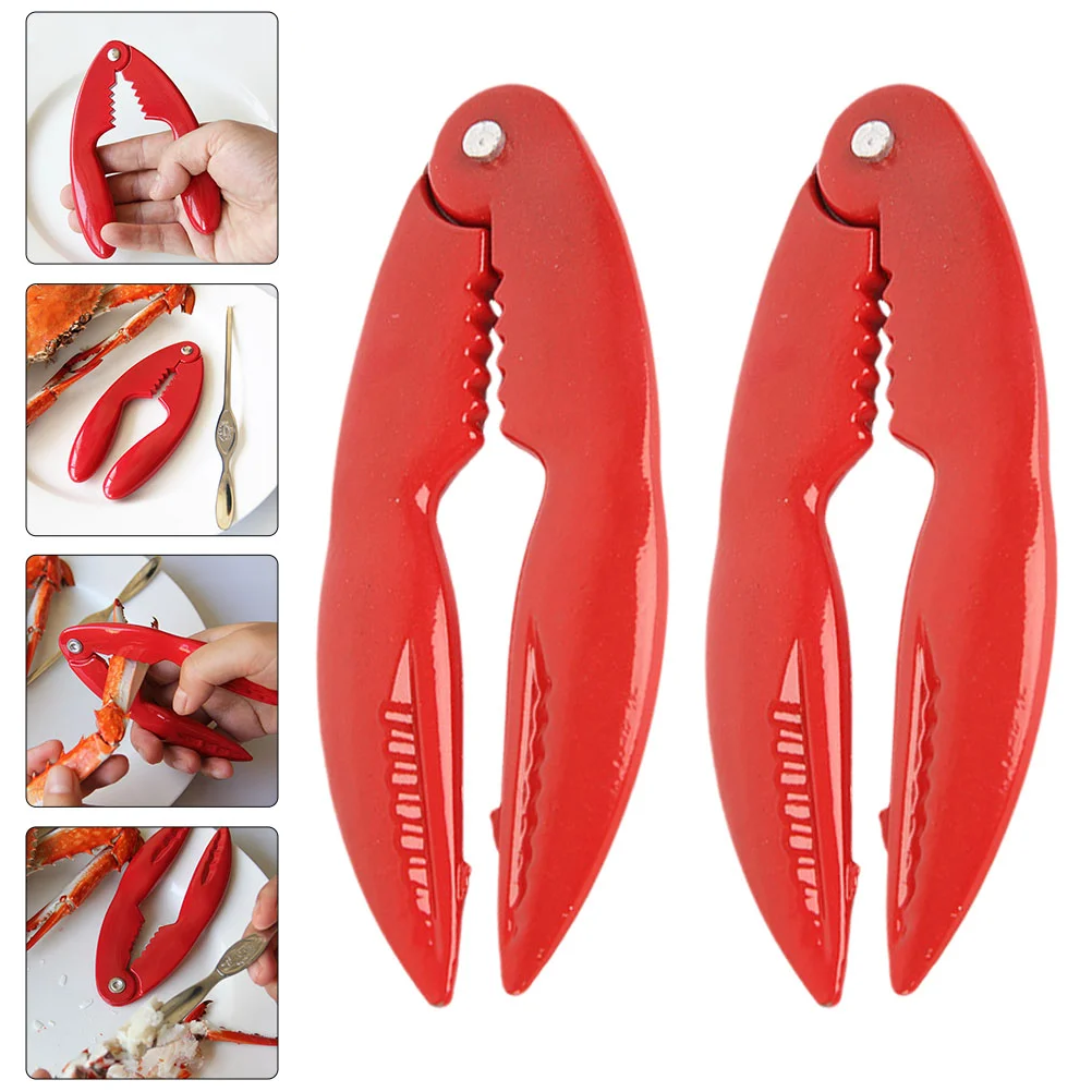 

Metal Nuts Opener Plier Crab Clamp Lobster Clip Stainless Steel Bottle Seafood Eating Tools