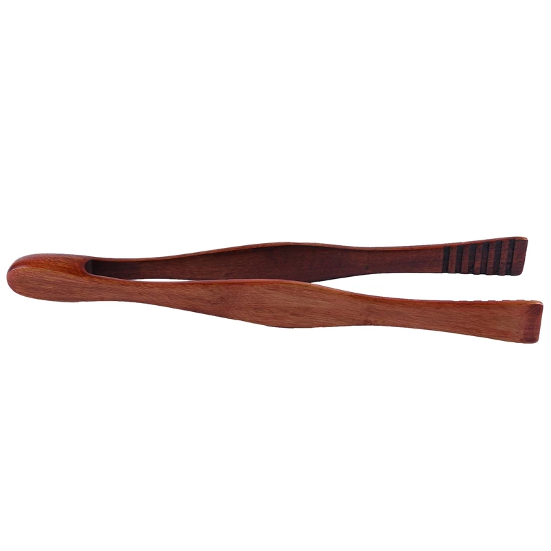 

1 Pcs BBQ Tools 26.5Cm Wooden Health And Environmental Protection Grilled Food Clip With Wooden Butter Knife
