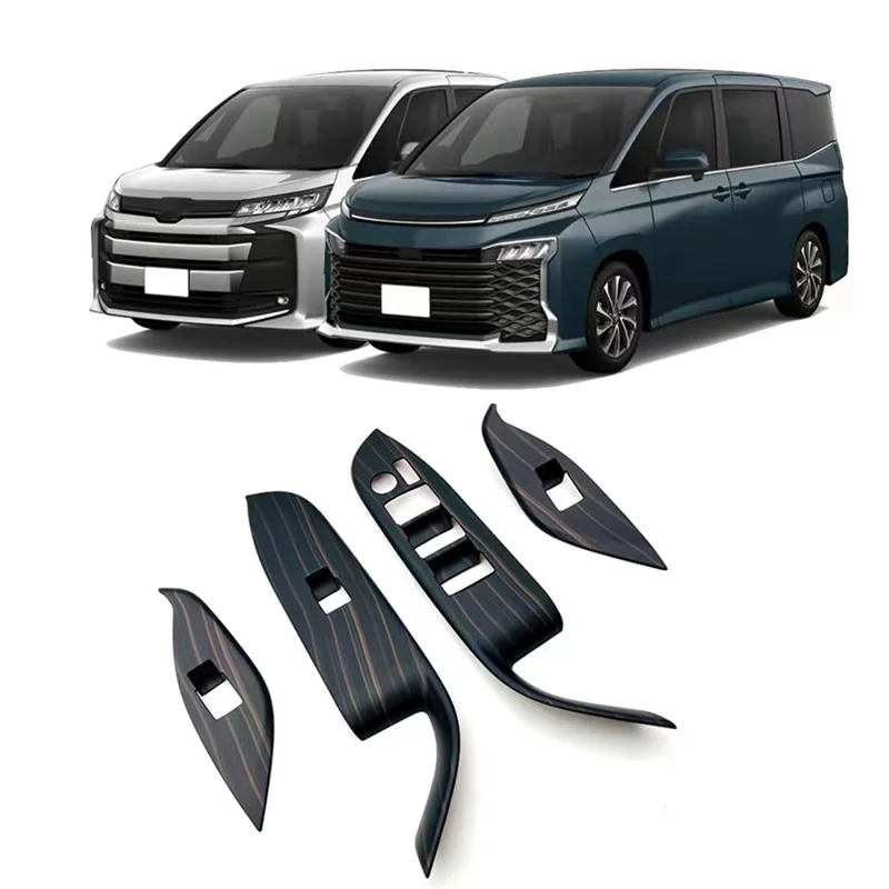 

Для Toyota Voxy Ноя 90 серия 2022 кнопки для стеклоподъемника, крышка переключателя, отделка двери, подлокотник, панель RHD под дерево