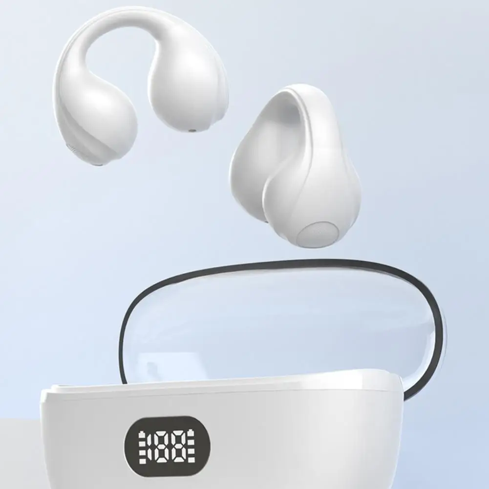 Беспроводные наушники-вкладыши с объемным 3D звуком дисплей мощности костная