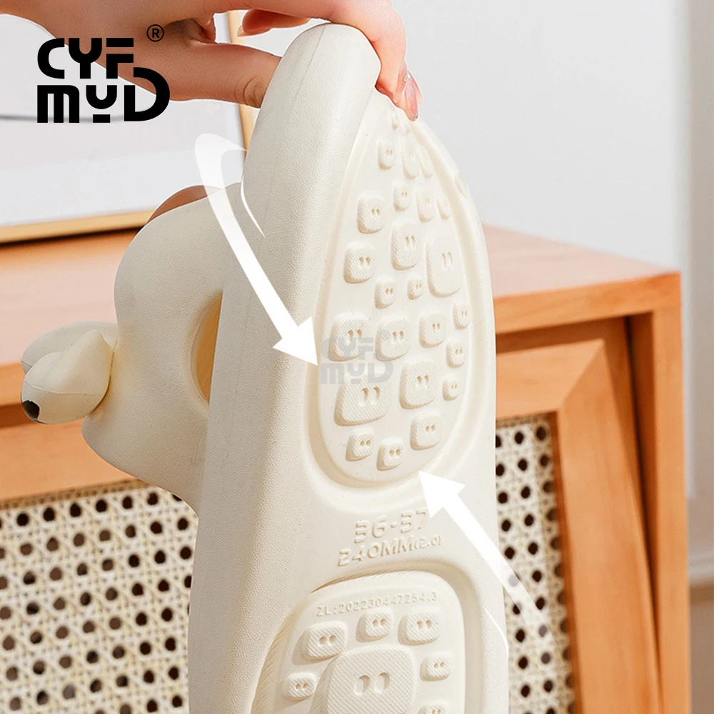 Animal Cow Slippers for Women Home Cute Bathroom Slides Female Casual Soft Eva Indoor Pig Slippers Designer Shoe Summer 2023 New