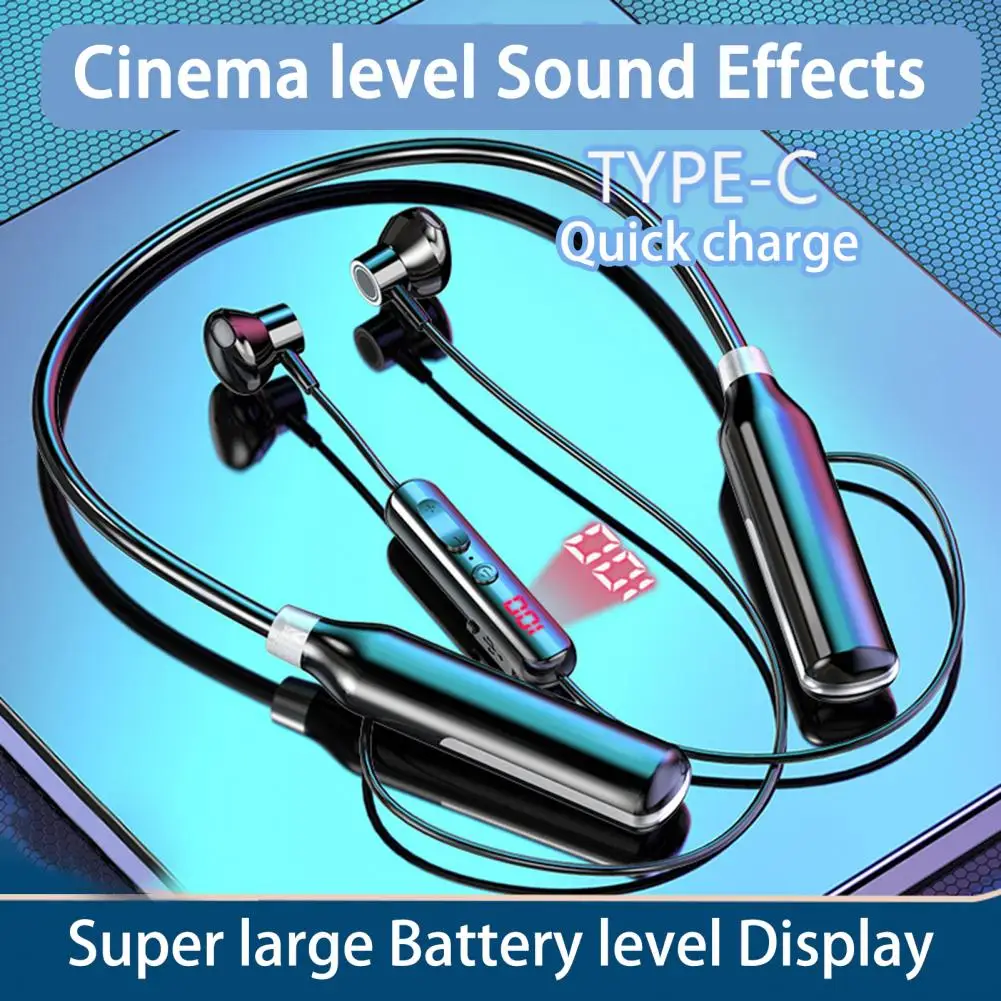 Купи Original New TF-card Neckband Headphones Bluetooth 5.0 Earbud Wireless Earphones Night Running Waterproof Headset with Mic за 719 рублей в магазине AliExpress