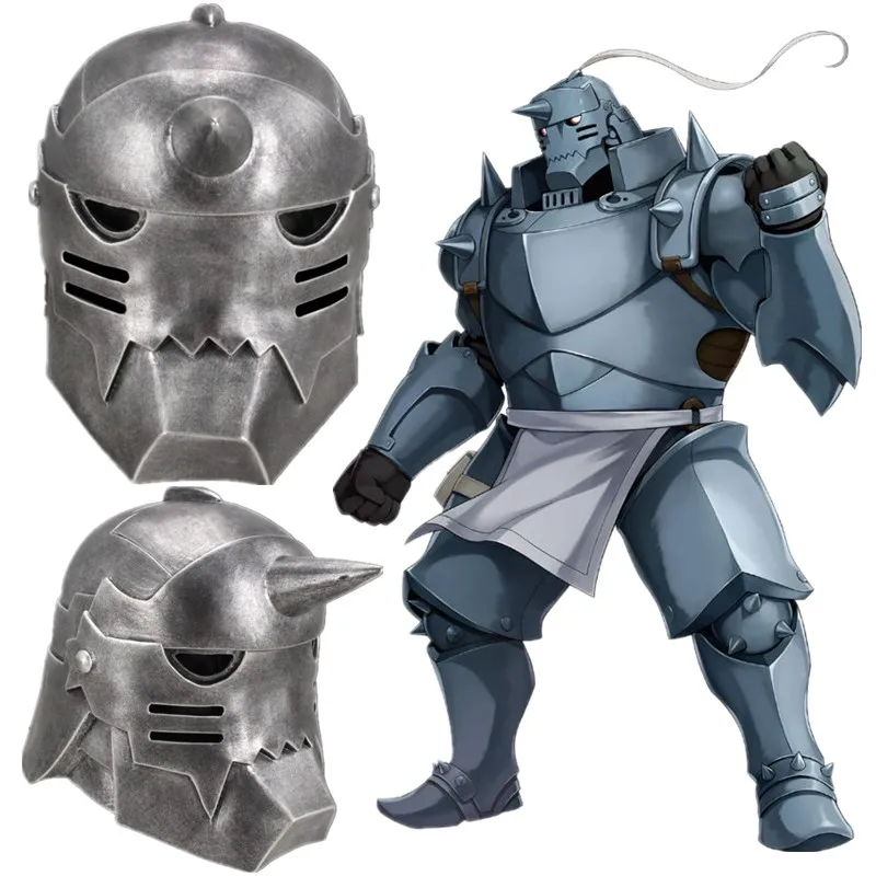 

Fullmetal Alchemist Alphonse Elric Cosplay Resin Mask Armour Helmet Masks Halloween Masquerade Party Carnival Costume Prop