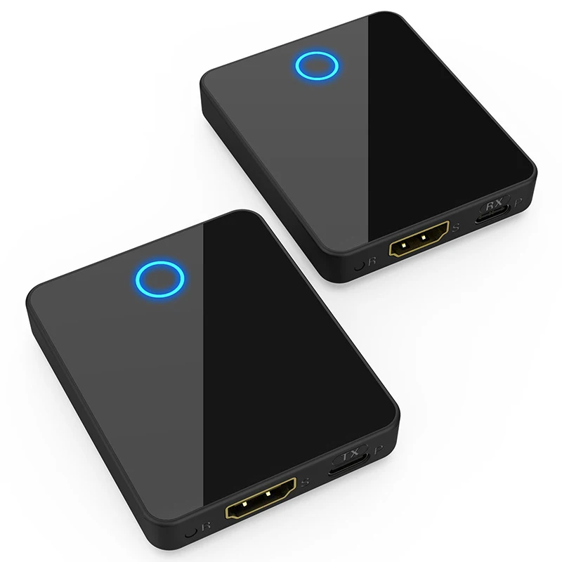 

Mini HD Wireless Wifi HDMI Extender Audio Video Transmitter Receiver 1080P Screen Share Switch for PS4 Camera PC To TV Projector