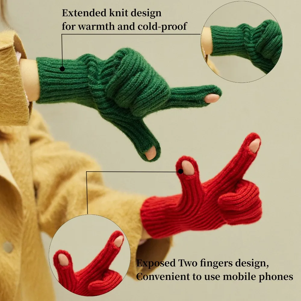 Рисунок 3 - Вязаные перчатки с пальцами