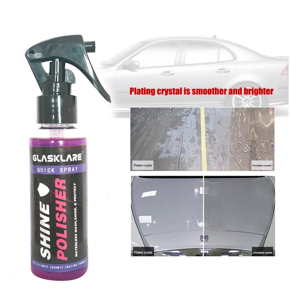 

9H 110 мл Glasklare Car Chem гидропокрытие, гибридный керамический спрей, высокоглянцевый герметик и Быстроразъемное быстрое Хрустальное покрытие ав...