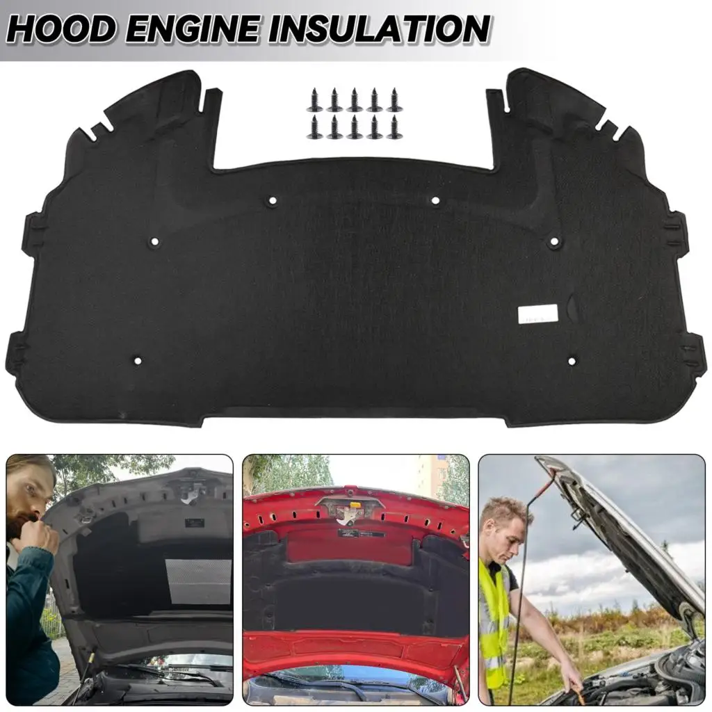 

For BMW E90 E91 E92 E93 Front Hood Engine Bonnet Sound Insulation Pad Cotton Soundproof Cover Thermal Heat Shield Insulation Mat