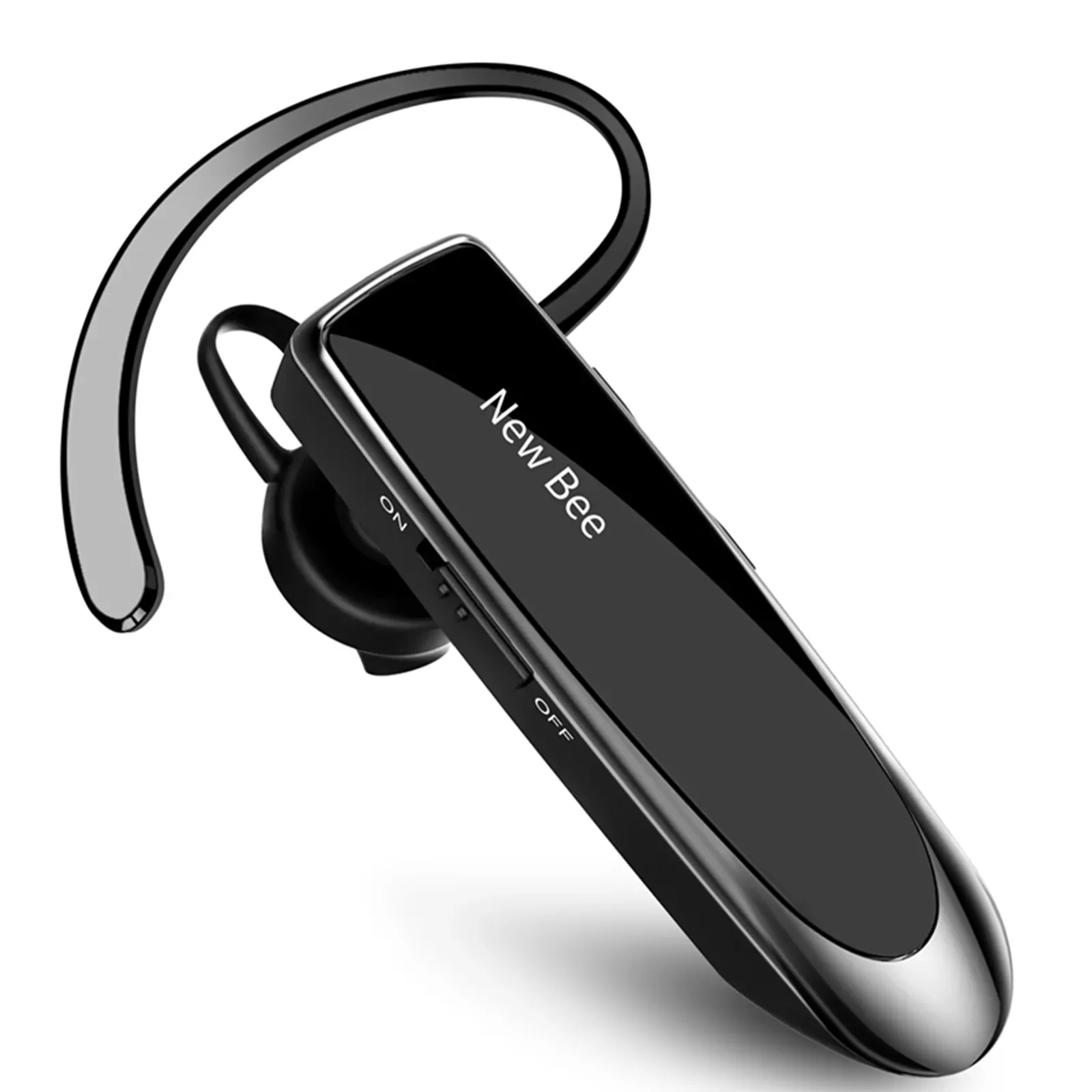 

NEWBEE Single-ear Wireless Bluetooth Headset Earphone Noise Cancelling Mic Sports Headphone Hands-Free Earbud for Office Driving