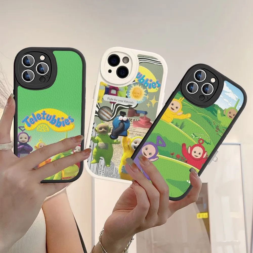 

Teletubbies Cute Phone Case Hard Leather For IPhone 14 13 12 Mini 11 14 Pro Max Xs X Xr 7 8 Plus Fundas