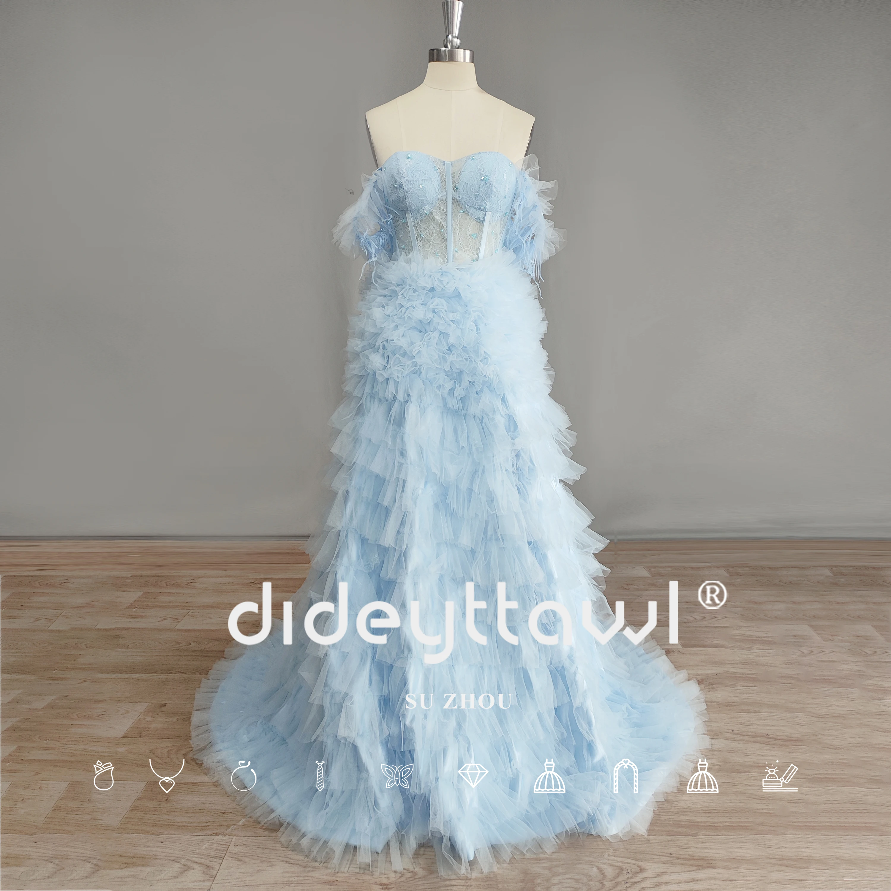 Рисунок 3 - Женское вечернее платье с открытыми плечами DIDEYTTAWL