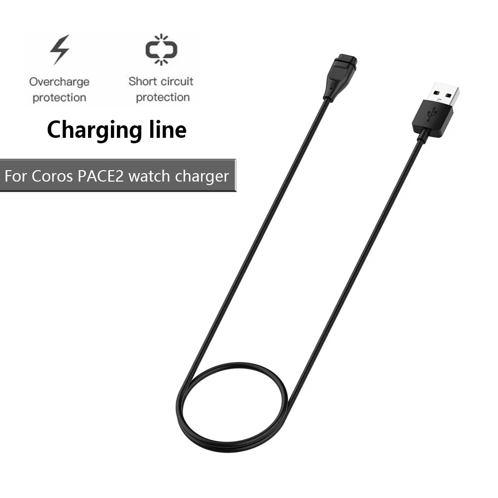 

Smart Watches Accessories for COROS PACE2/APEX/APEX Pro/APEX42/VERTIX/VERTIX2 Charging Cable Charger Black 1M Cord Line