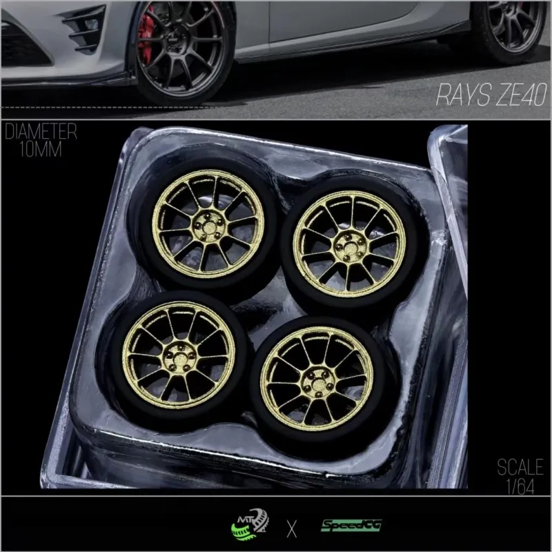 Модель SpeedCG 1/64 колеса автомобиля лучи ZE40 детали для ремонта диаметр 10 мм гоночных