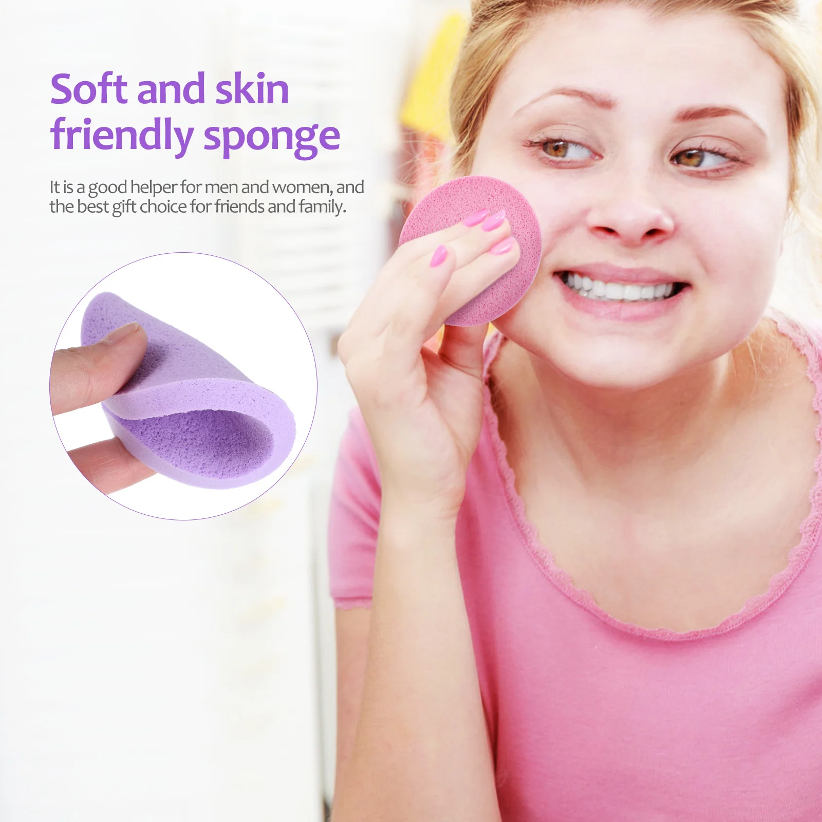 120 шт. Esponjas Comprimidas Faciales Sponge Сжатые губки для мытья массажа лица