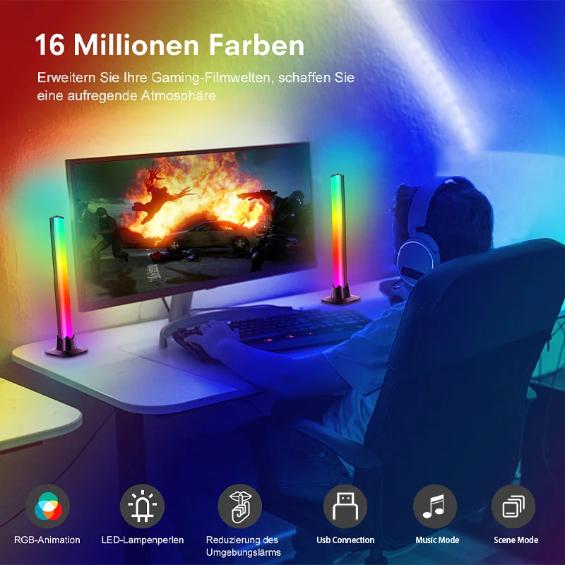 Настольная лампа для компьютера декоративная гостиной телевизора кабинета