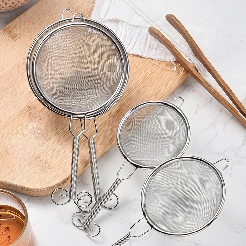 

Stainless Steel Filter Mesh Oil Pot Food Filter Cookware Colander Fried Filter Kitchen Strainer Baking for Cooking Tool