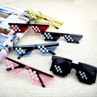 mosaic glasses sunglasses men women 8 bit coding pixel trendy cool super party funny vintage shades eyewear