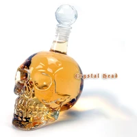creative skull glass whisky vodka wine crystal bottle spirits cups transparent wine drinking cups bar home hotsale big sale cup