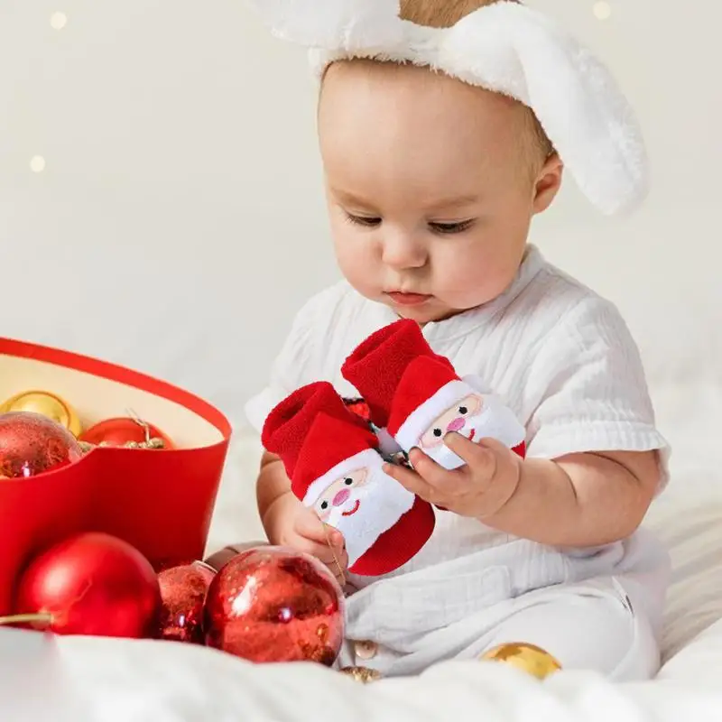 Рождественские носки для детей рождественские детские экипажа с лосем малышей