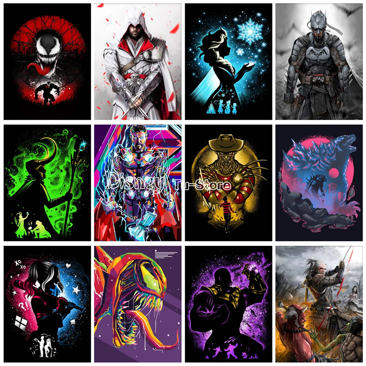 

Алмазная 5d картина «сделай сам», Набор для вышивки мозаикой из мультфильмов Диснея, с квадратными/круглыми узорами, ручная работа, подарок д...