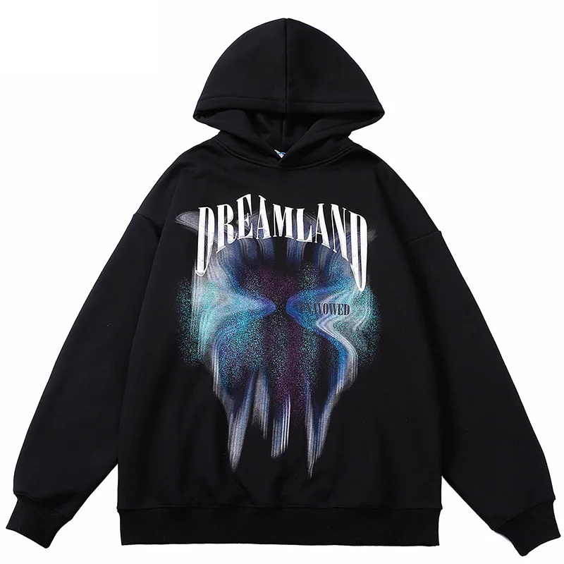 

Мужская одежда, толстовка в стиле хип-хоп Y2k, толстовки в стиле оверсайз с капюшоном и принтом в виде иллюзионных букв, женская одежда