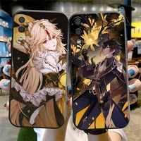 anime genshin impact phone case for samsung galaxy s8 s8 plus s9 s9 plus s10 s10e s10 lite 5g plus liquid silicon soft back