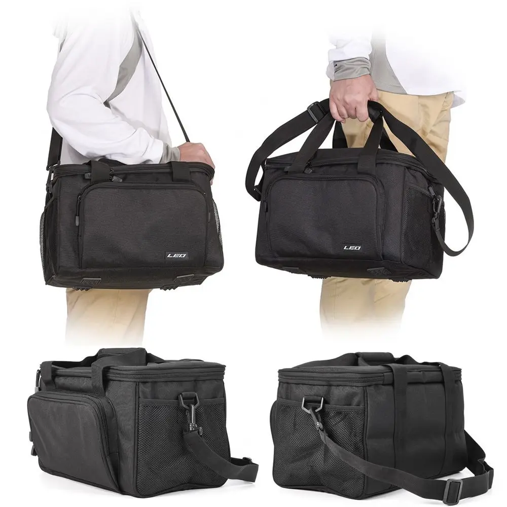 

Capacity Hiking Fishing Tactical Molle Fishing Gear Shoulder Bag Rucksack Square Lure satchel Cylindrical Case Bag