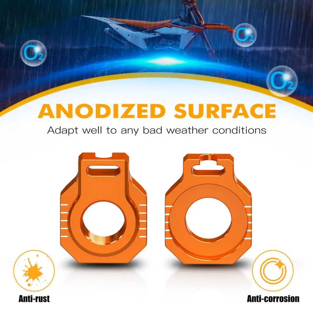 Для KTM 150 200 250 300 350 400 450 500 SX XC XCF SXF 2023-2024 150-500 EXC EXCF XCW 2024 22 мм задний мост блоков цепи