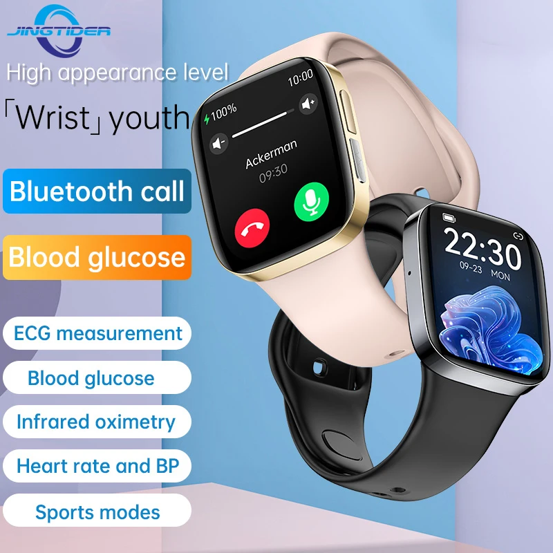 

Смарт-часы с функцией измерения ЭКГ, уровня сахара в крови и давления