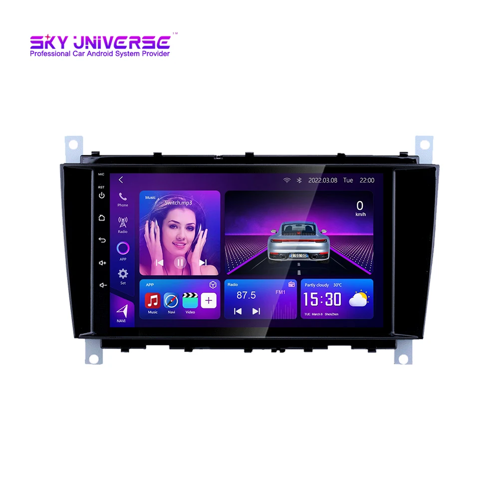 

Android 11.0 din car stereo GPS Navigation for 2004-2011 Mercedes Benz C55 W203 W209 W219 support Carplay DSP BT Wifi