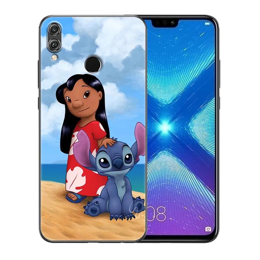 Фото Милый чехол с рисунком Лило и Ститч для Honor X8 60 8X 9X 50 30i 21i 20 9A Play Nova 8i 9 SE Y60 Magic4 Pro Lite №3