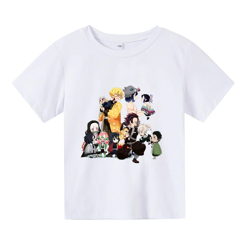 

Boys And Girls Summer Anime Print Harajuku Street Casua T Shirtl Children's Outdoor Sports Short Sleeves Kids Teen Tops Tee