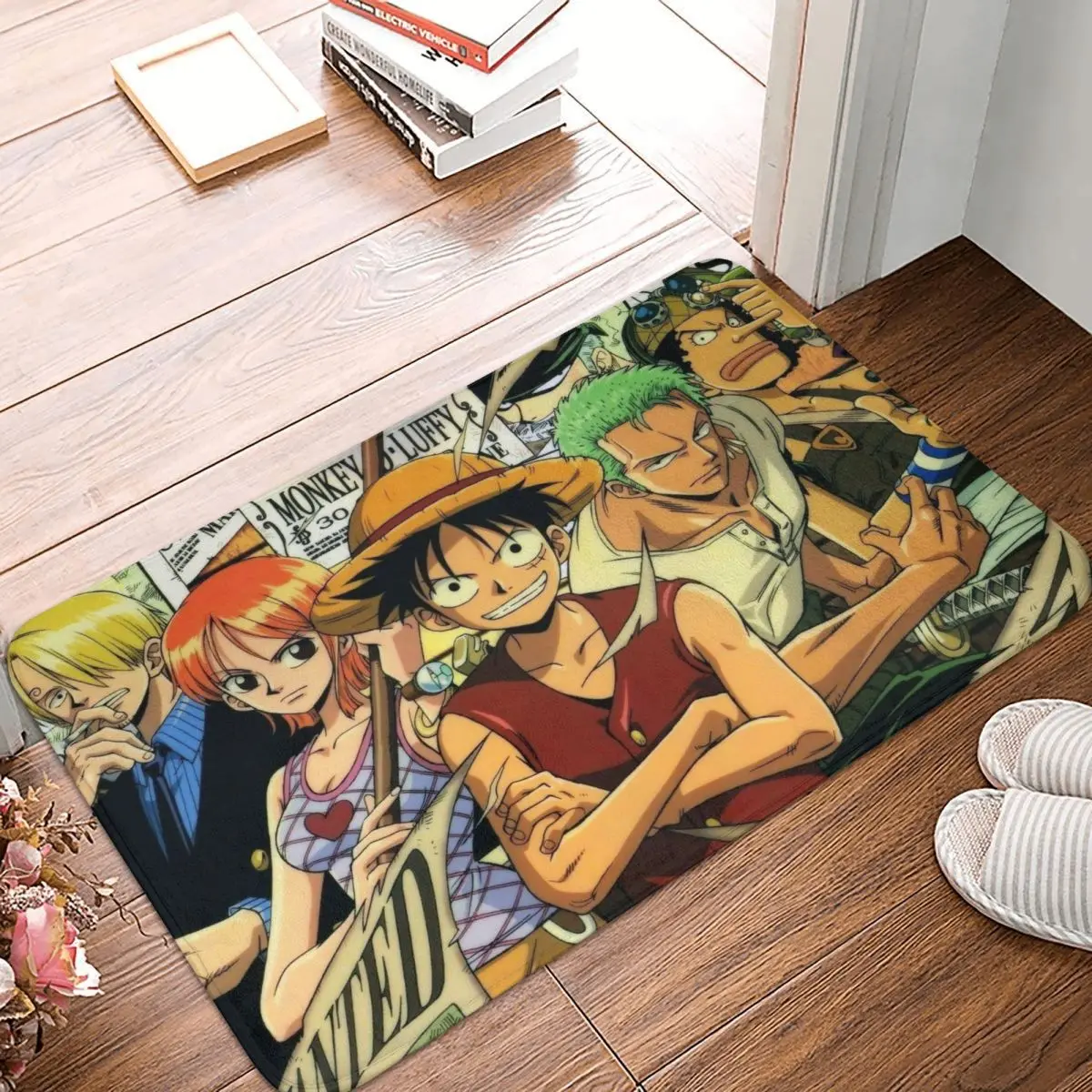

Обезьяна д Луффи манга, нескользящий коврик, кухонный коврик, напольный ковер Nami Luffy, декоративный ковер для входной двери, спальни