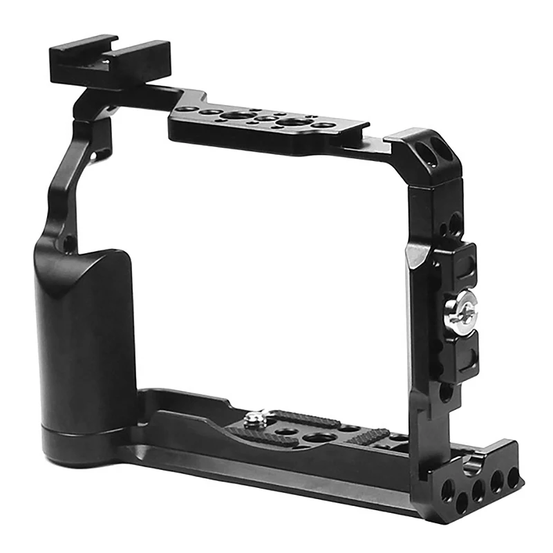 

Top Deals Camera Cage CNC Metal Form-Fitted for Fujifilm XT20 XT30 Video DSLR Protective Frame 1/4 3/8 Cold Shoe with Mic