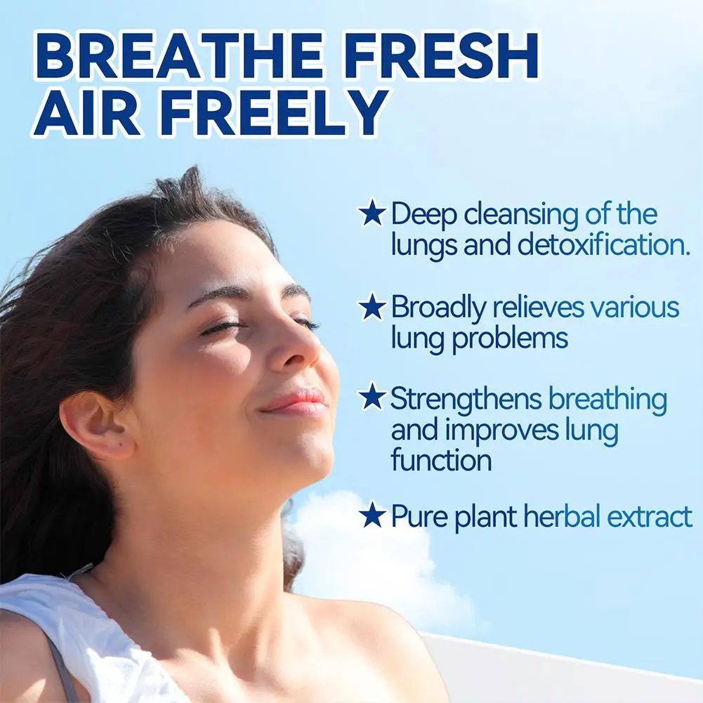 Травяной спрей для очищения легких дыхание детоксикация облегчение дыхания зуд