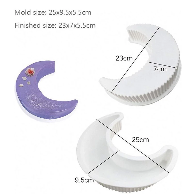 3D фотоформа для выпечки тортов силиконовая форма в виде лунного света