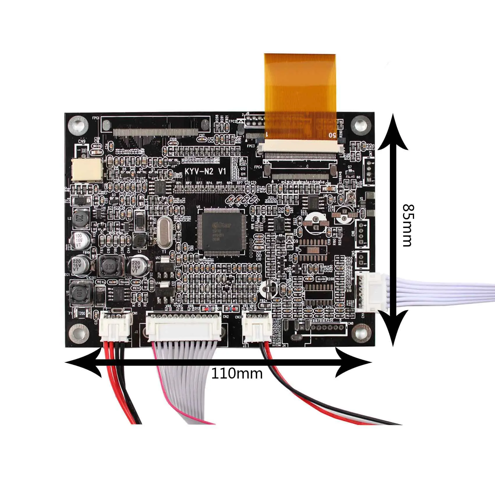 VSDISPLAY VGA AV LCD Board 5 дюймовый TTL AT050TN22 640X48 0 цифровой экран приложения видео дверной