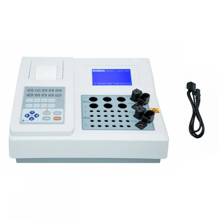 

Portable 24 Channel Reagent Incubation Block Coagulometer Blood Analyzer Coagulation Coagulometer Price