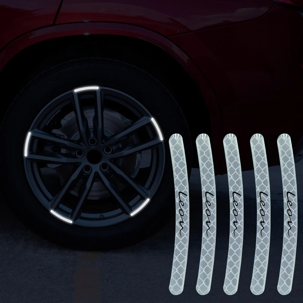 

20pcs Reflective car stickers wheels hub car accessories for Seat leon tarraco cupra str fr st