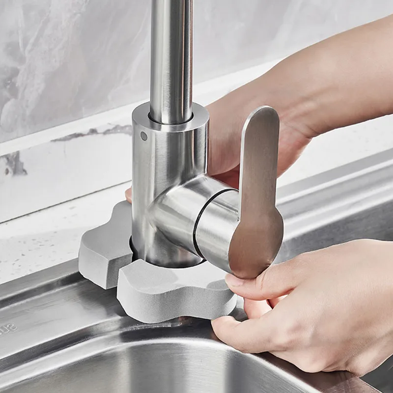 

Впитывающая губка для кухонного смесителя, очищающая одежда для раковины, губка для раковины в ванную комнату, щетка для очистки зеркала