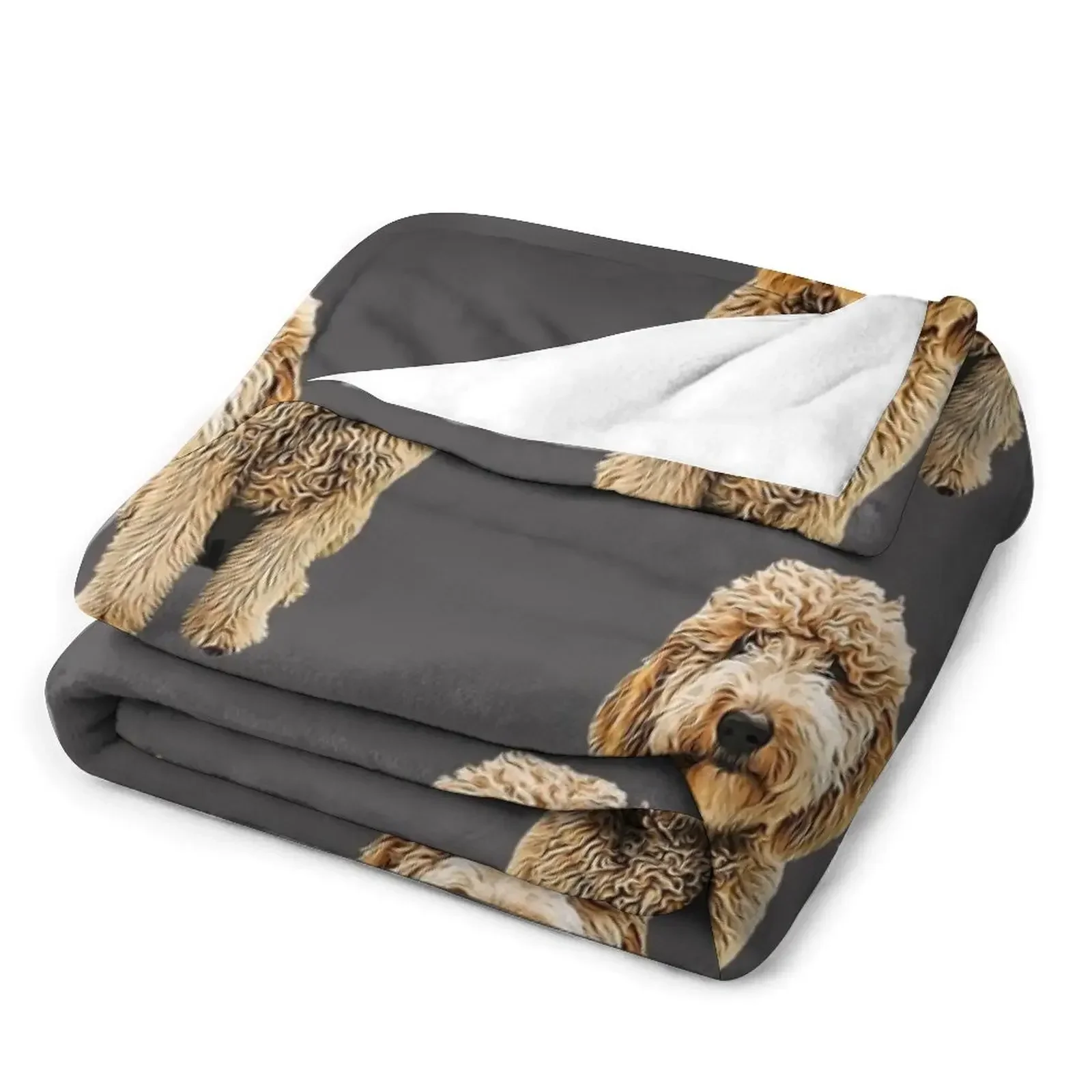 Золотое одеяло с рисунком лабрадода тепловые теплые полярные одеяла