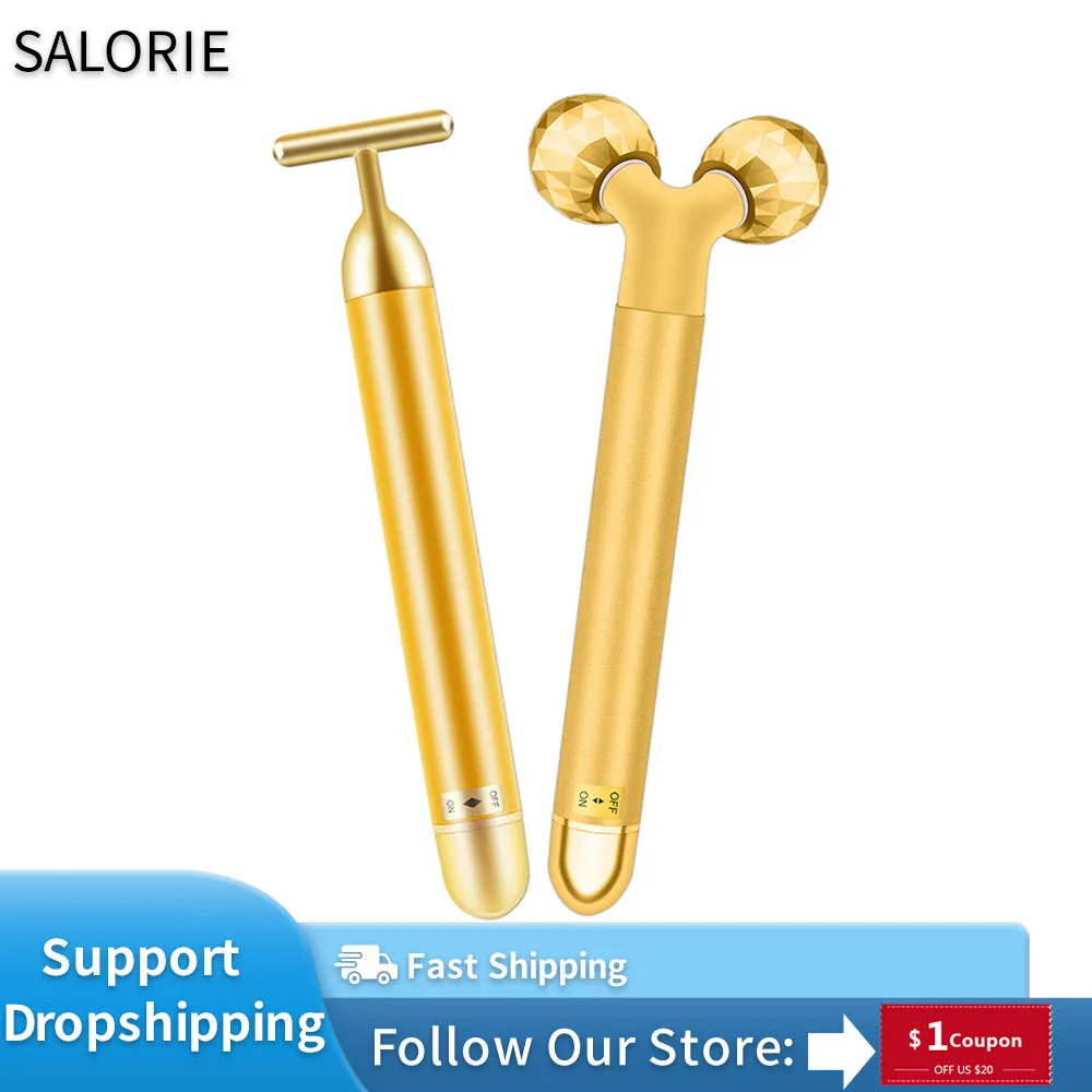 

3 в 1, вибрирующий массажер для лица