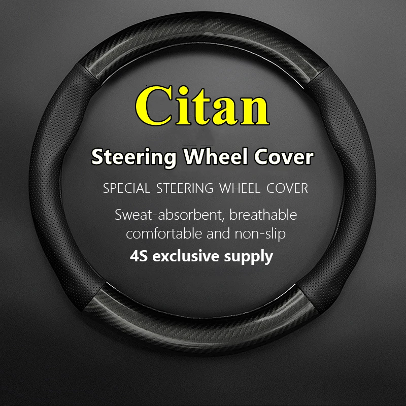 

PU Microfiber For Mercedes Benz Citan Steering Wheel Cover Genuine Leather Carbon Fiber Fit 2013 2014 2015