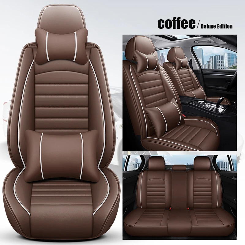 

WZBWZX Leather Universal Car Seat Covers Full Coverage For BMW all medels X3 X1 X4 X5 X6 Z4 525 520 f30 f10 e46 e90 Auto Parts