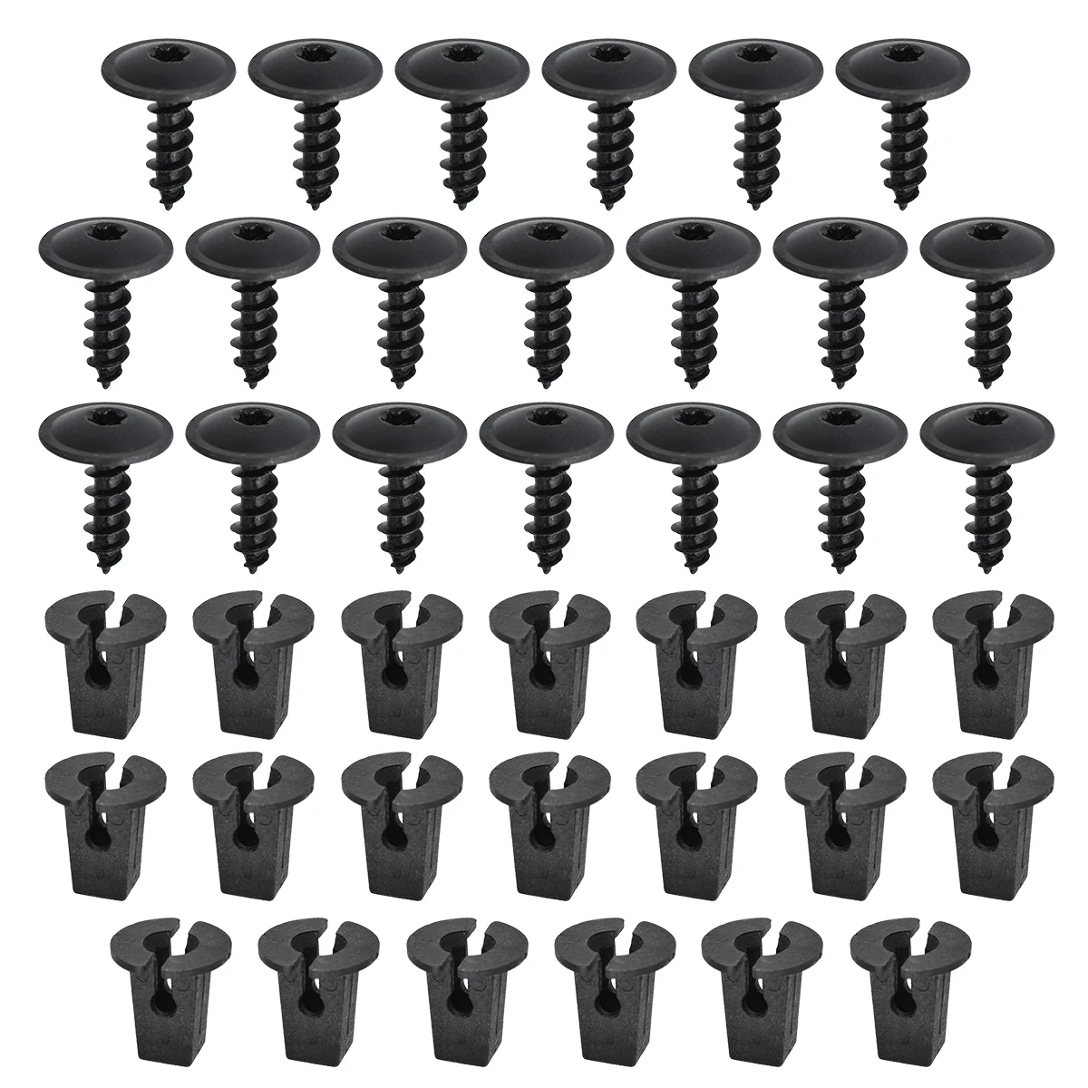 

20/40 шт., зажимы для крышки двигателя, защита от брызг, арка колеса, винт Torx, фиксатор, крепежный болт, универсальный для VW Audi N 90974701