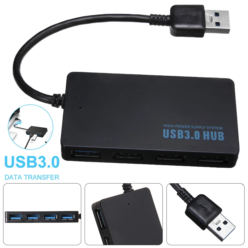 

Mayitr 1 шт. 4 порта Супер-скоростной USB 3,0 распределительный концентратор портативный мульти USB разветвитель расширитель для ПК ноутбука компью...