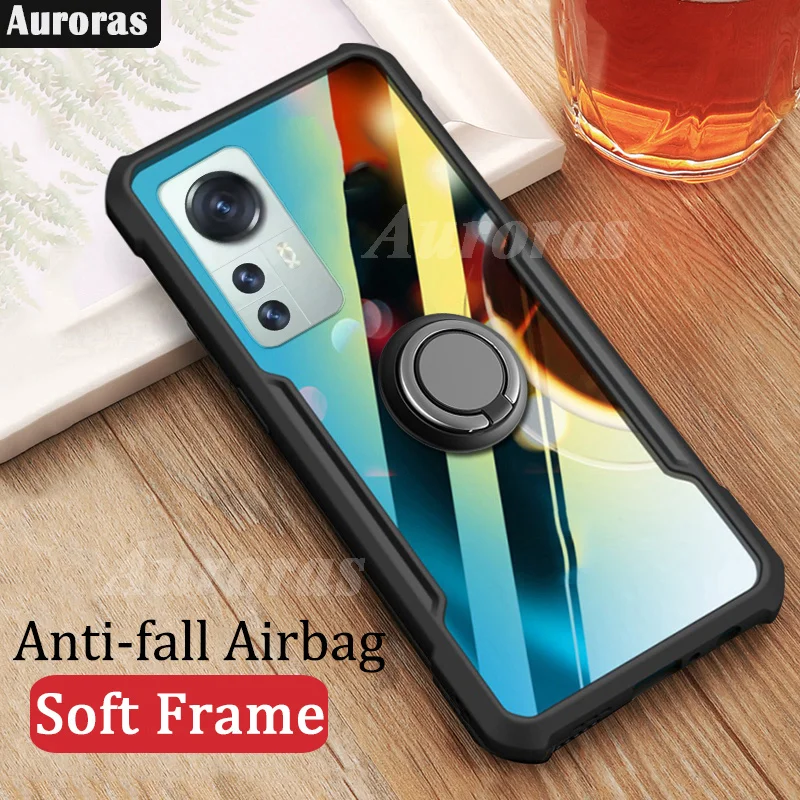 Авроры для Xiaomi Mi 12 Pro 12X - официальный оригинальный чехол с воздушными подушками и кольцом, мягкая рамка, обложка 11 Lite 5G NE.