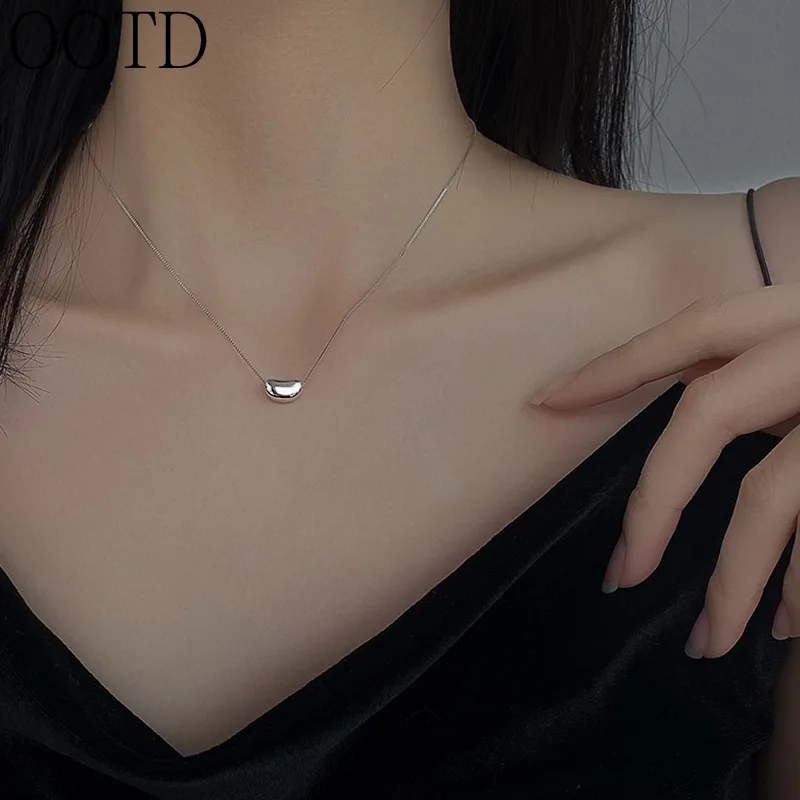 

Acacia Bean Necklace Female Collarbone Chain Simple Niche Design Sense Temperament Pendant Jewelry Exquisite Senior Sense