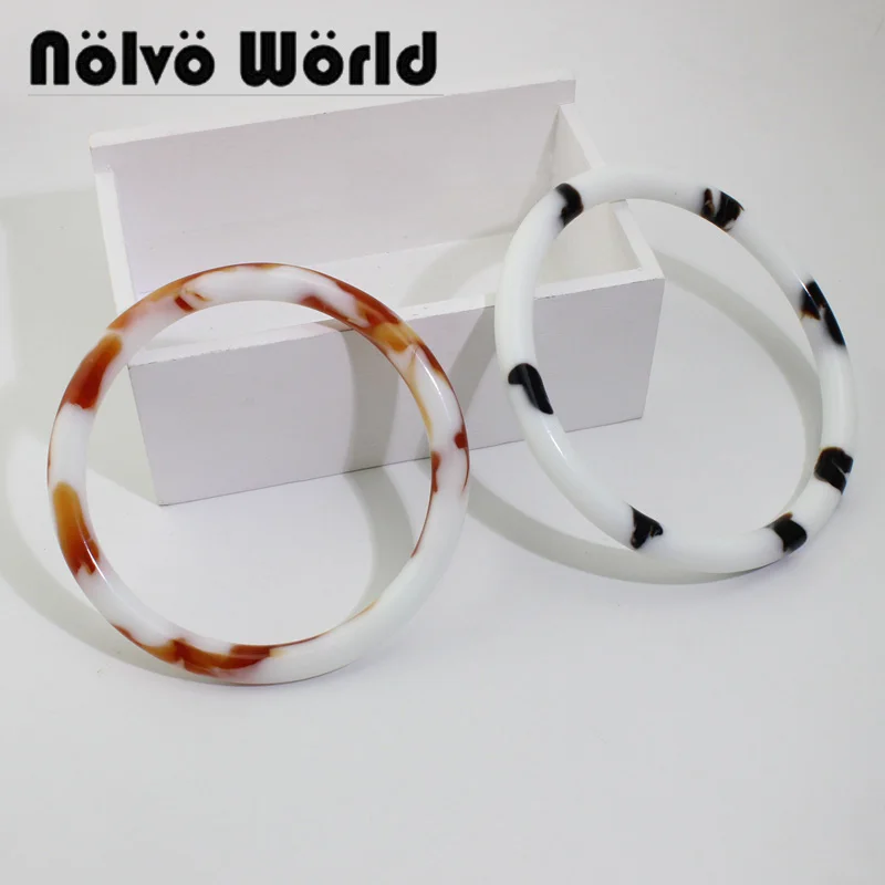 

1-10 pairs,Customized 12cm 13cm hot circle resin handle,NEW crochet purse resin plastic Women Bag Handles