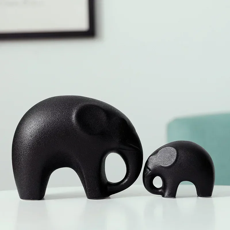 Рождественские украшения для дома керамический слон эстетическое украшение