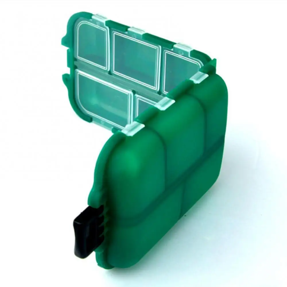

Fishing Bags Pill Box 10 Compartments Mini Fishing Bait Spoon Hook Box Gadget Case Tackle Accessory Fishing Tool Equipment